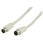 Cavo antenna coassiale maschio ? femmina da 1.50 m bianco