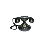 BRONDI TELEF. FILO VINTAGE 10NERO Telefono a filo linea retro' , cavi in tessuto
