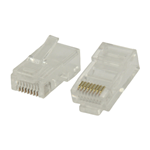 Connettore RJ45 Stranded UTP CAT5 Maschio PVC Trasparente