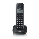 BRONDI TELEF. CORDLESS GALA NERO Big Display, 50mem, Sveglia, ID Chiamate, fino 5 portatili