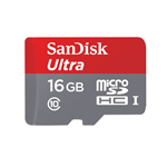 SANDISK MICRO SD 16GB HC ULTRAMicro SD Ultra 16GB HC + adattatore SD (100MB/s lettura)