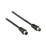 Cavo Coassiale Coassiale Maschio - Femmina Coax (IEC) Dritto 2.00 m Nero
