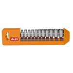 BUSSOLE 1/4" ESAGONALI CRV 11 PEZZI