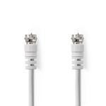 Cavo per satellite e antenna | F maschio - F maschio | 2.0 m | Bianco