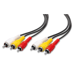 VIDEOS.CAVO 9/11 3SP RCA + 3SPRCA 1,5mt Cavo A/V 3+3 RCA - L. 1.5 mt.