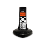 BRONDI TELEF. CORDLESS YORK NERO VIVAVOC vivavoce,suon.polifoniche,tasti grandi,display illumin. ECO