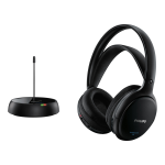 PHILIPS CUFFIA FM SHC 5200/10senza fili,Radiofreq. , aliment. 2 pile ministilo riacar