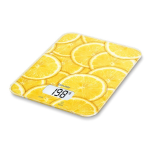 BEURER - KS19LEMON - BILANCIA CUC EL 1GR./5KG. VETRO LEM ON