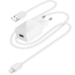 Caricabatteria da rete con cavo Lightning - 12W