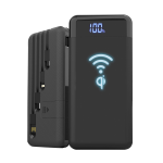 POWER MULTI WIRELESS - Power bank 10.000 mAh con ricarica wireless - nero